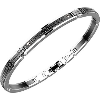 1 - Bracciale uomo Zancan EHB165 Acciaio 316L medicale collezione Hi-Teck