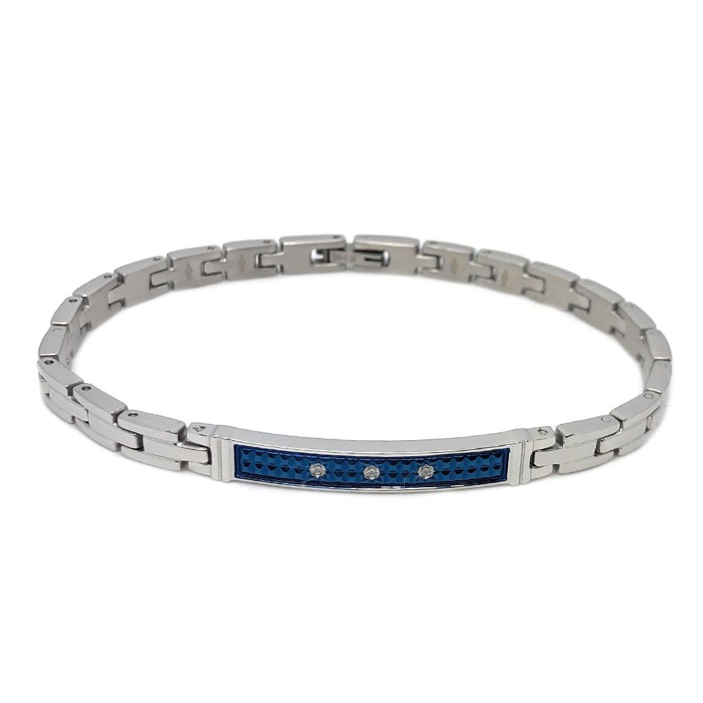 1 - Bracciale uomo Zancan EHB197 Acciaio 316L collezione Hi-Teck