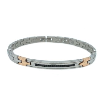 1 - Bracciale uomo Zancan EHB198 Acciaio 316L collezione Hi-Teck