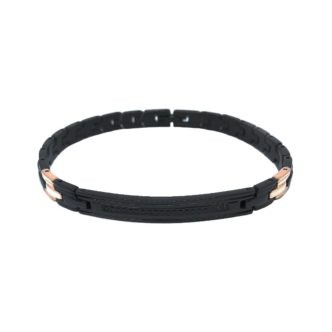 1 - Bracciale uomo Zancan EHB200 Acciaio 316L collezione Hi-Teck