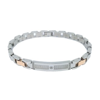 1 - Bracciale uomo Zancan EHB201 Acciaio 316L collezione Hi-Teck