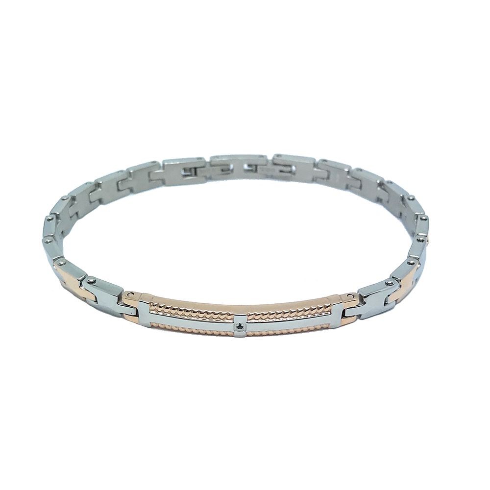 1 - Bracciale uomo Zancan EHB206 Acciaio 316L collezione Hi-Teck