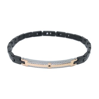 1 - Bracciale uomo Zancan EHB207 Acciaio 316L collezione Hi-Teck