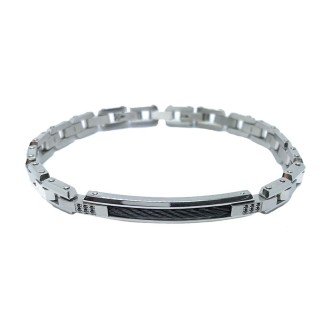 1 - Bracciale uomo Zancan EHB208 Acciaio 316L collezione Hi-Teck