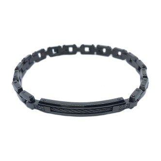 1 - Bracciale uomo Zancan EHB209 Acciaio 316L collezione Hi-Teck