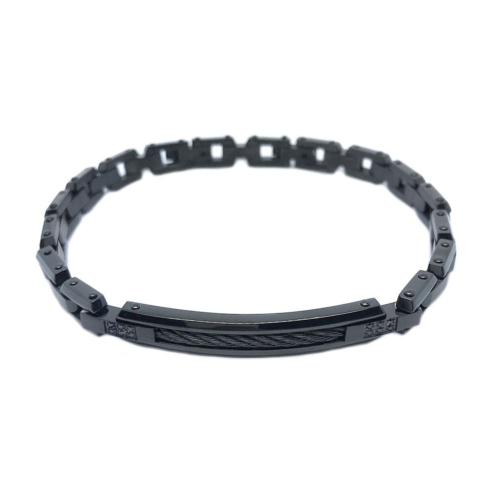 1 - Zancan EHB209 316L stainless steel bracelet Hi-Teck collection