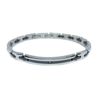 1 - Bracciale uomo Zancan EHB212 Acciaio 316L collezione Hi-Teck