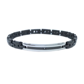 1 - Bracciale uomo Zancan EHB214 Acciaio 316L collezione Hi-Teck