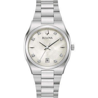 1 - Bulova ladies time only watch 96P218 Lady Surveyor collection