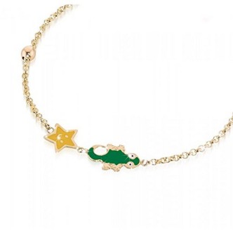 1 - Le Bebè PMG036 bracelet in 9Kt yellow gold and Primegioie enamel Fotuna collection