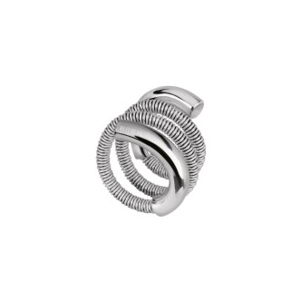 1 - Anello Breil donna TJ2870 acciaio collezione New Snake Steel