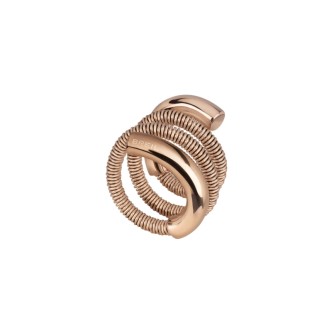 1 - Breil woman ring TJ2871 steel New Snake Steel collection