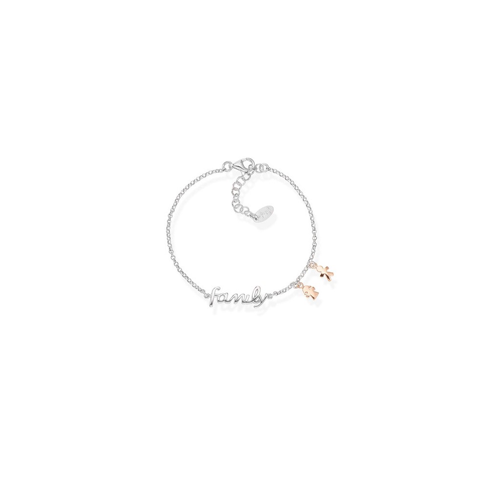 1 - Amen BRFABR woman bracelet 925 Silver Family collection