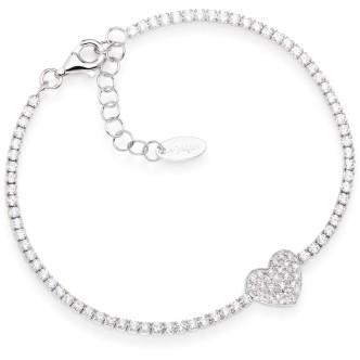 1 - Amen TCUOB woman bracelet 925 Silver Valentine's day collection