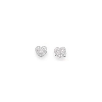 1 - Amen EH woman earrings 925 Silver Love collection