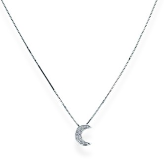 1 - Amen CLPM woman necklace 925 Silver Romance collection