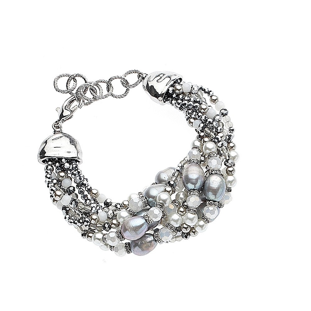 1 - Ottaviani 47428 bracelet with beads and crystals