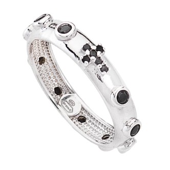 1 - Amen woman ring AROBN-24 Silver Rosary collection