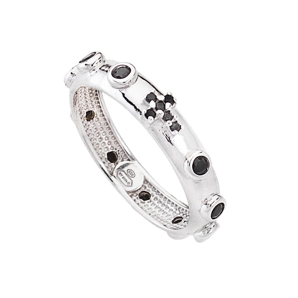 1 - Amen woman ring AROBN-24 Silver Rosary collection