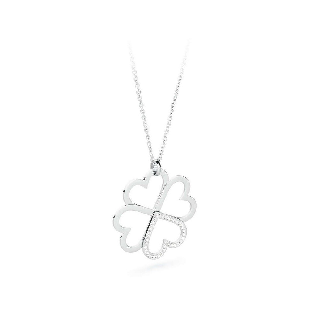 1 - Brosway BOV01 necklace in stainless steel and Swarovski C-Lover collection