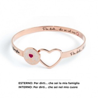 1 - Marlù 15BR028R steel bracelet collection "In my Heart"