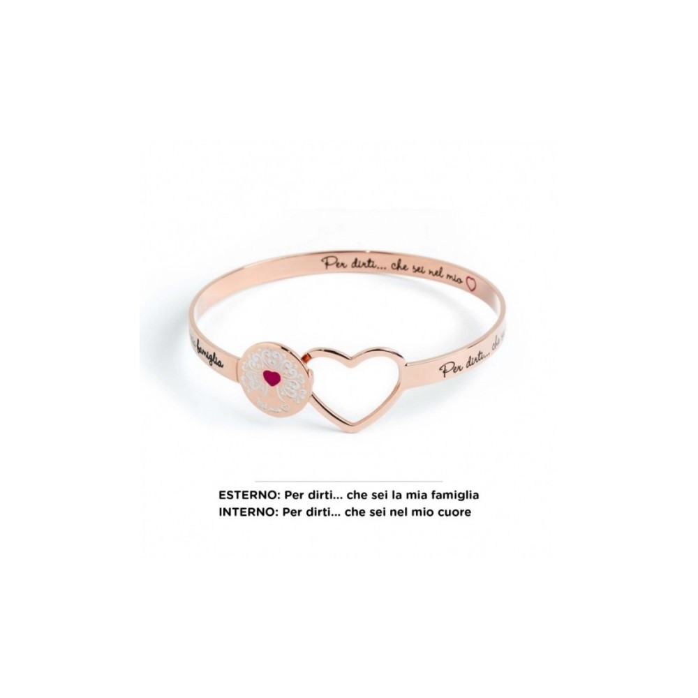 1 - Bracciale Marlù 15BR028R acciaio collezione Nel mio Cuore