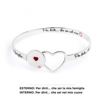 1 - Bracciale Marlù 15BR028 acciaio collezione Nel mio Cuore