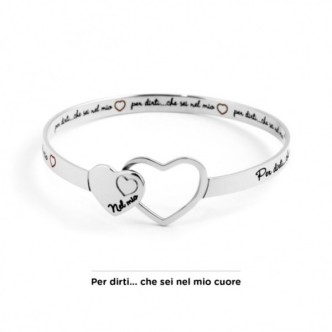 1 - Marlù 15BR026 steel bracelet collection "In my heart"