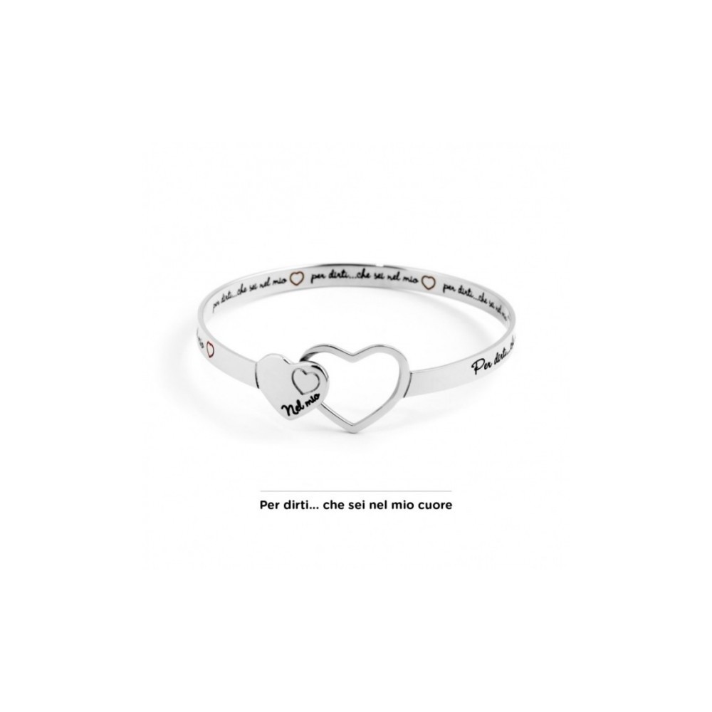 1 - Bracciale Marlù 15BR026 acciaio collezione Nel mio Cuore