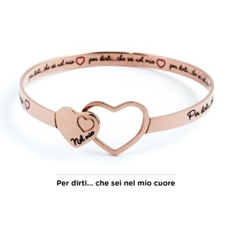 1 - Marlù 15BR026R steel bracelet "In my heart" collection