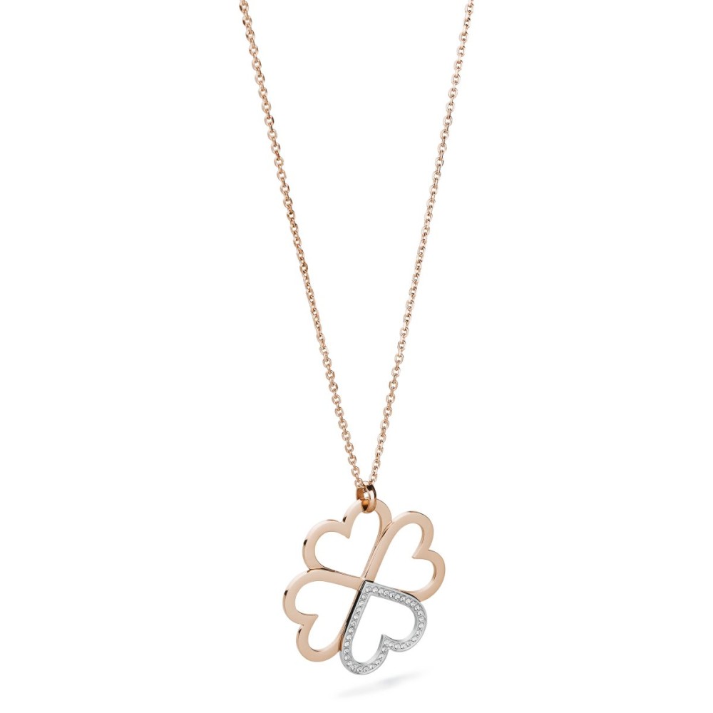 1 - Brosway BOV03 necklace in stainless steel and Swarovski C-Lover collection