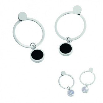 1 - Marlù steel earrings 2OR0038 Be Woman collection