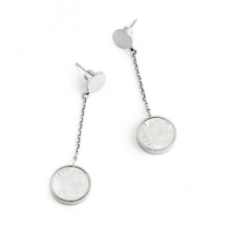 1 - Marlù steel earrings 2OR0043-W Be Woman collection