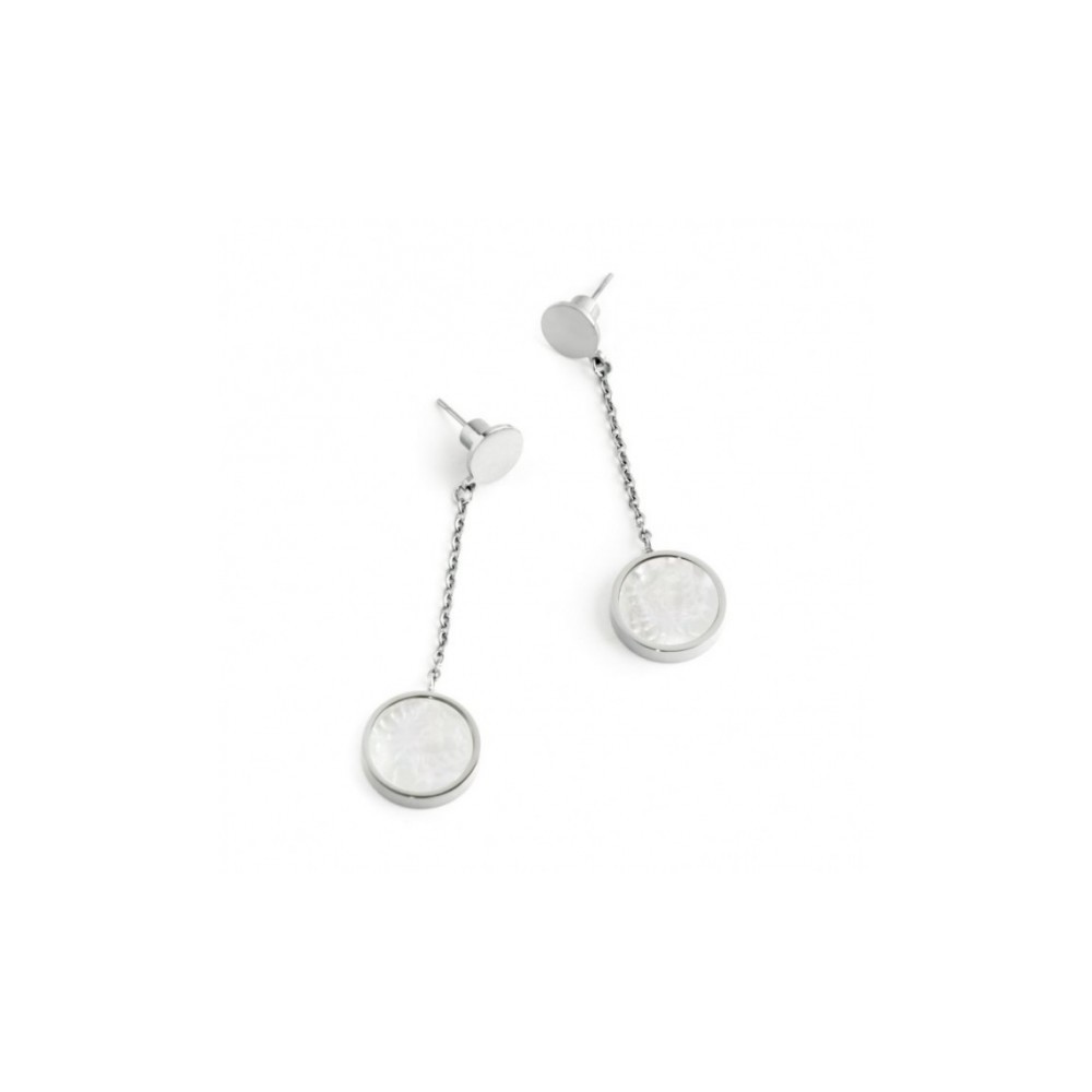 1 - Marlù steel earrings 2OR0043-W Be Woman collection