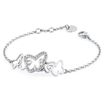 1 - Bracciale Brosway BOW11 in acciaio e Swarovski collezione Flow