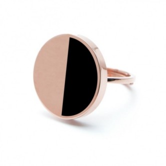 1 - Marlù 2AN0031R-NR steel ring Be Woman collection