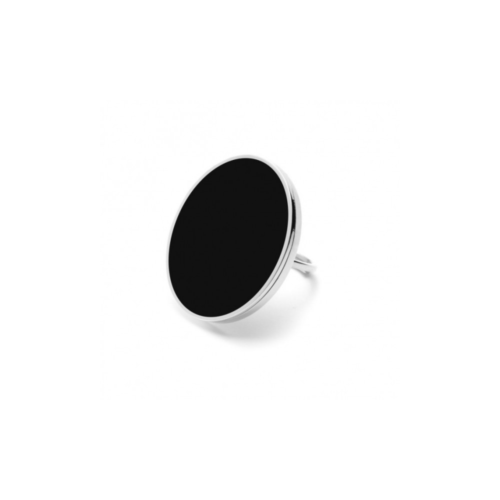 1 - Marlù 2AN0039-N steel ring Be Woman collection