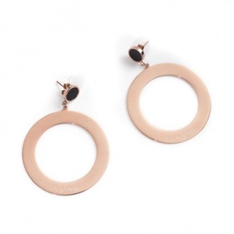 1 - Marlù woman earrings 2OR0046R-N steel Be Woman collection