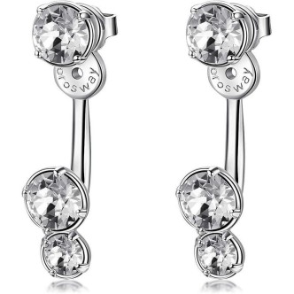 1 - BFF72 women's Brosway earrings in brass and Swarovski Affinity collection