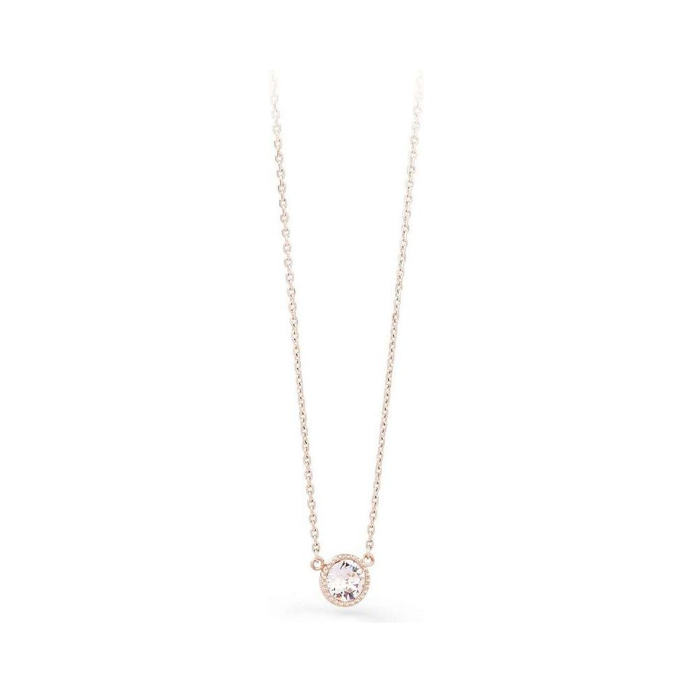 1 - Brosway BRF02 necklace in PVD steel Rose gold and Swarovski collection Riflessi