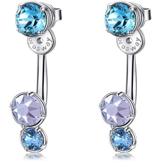 1 - BFF73 women's Brosway earrings in brass and Swarovski Affinity collection