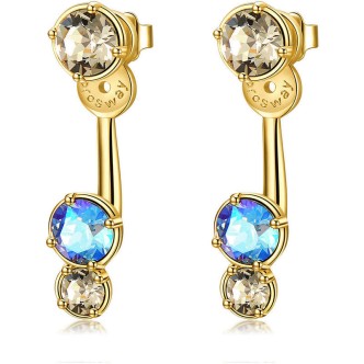 1 - BFF76 woman Brosway earrings in brass and Swarovski Affinity collection