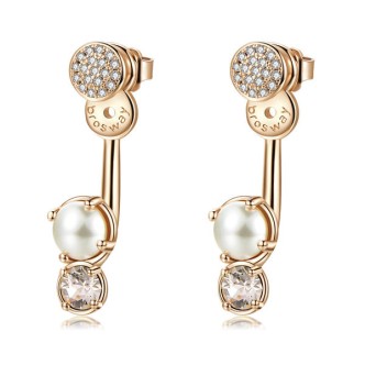 1 - BFF75 women's Brosway earrings in brass and Swarovski Affinity collection