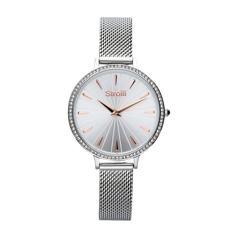 1 - Stroili watch only time woman 1665832 steel strap Milan mesh