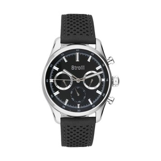 1 - Stroili men's watch Multifunction 1665841 leather strap Newport collection