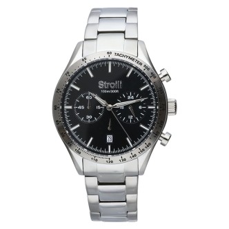 1 - Stroili men's watch Chronograph 1665851 steel bracelet Gentleman Detroit collection