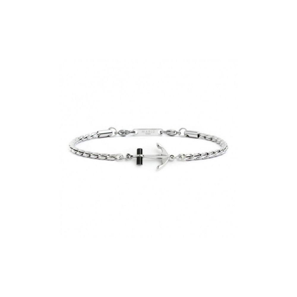 1 - Marlù 4BR1820N bracelet again in steel Man Class collection