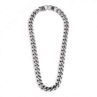 1 - Marlù men's necklace 1CA0001 steel chain Man