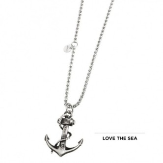 1 - Marlù man necklace 13CO027 anchor in steel Love The Sea