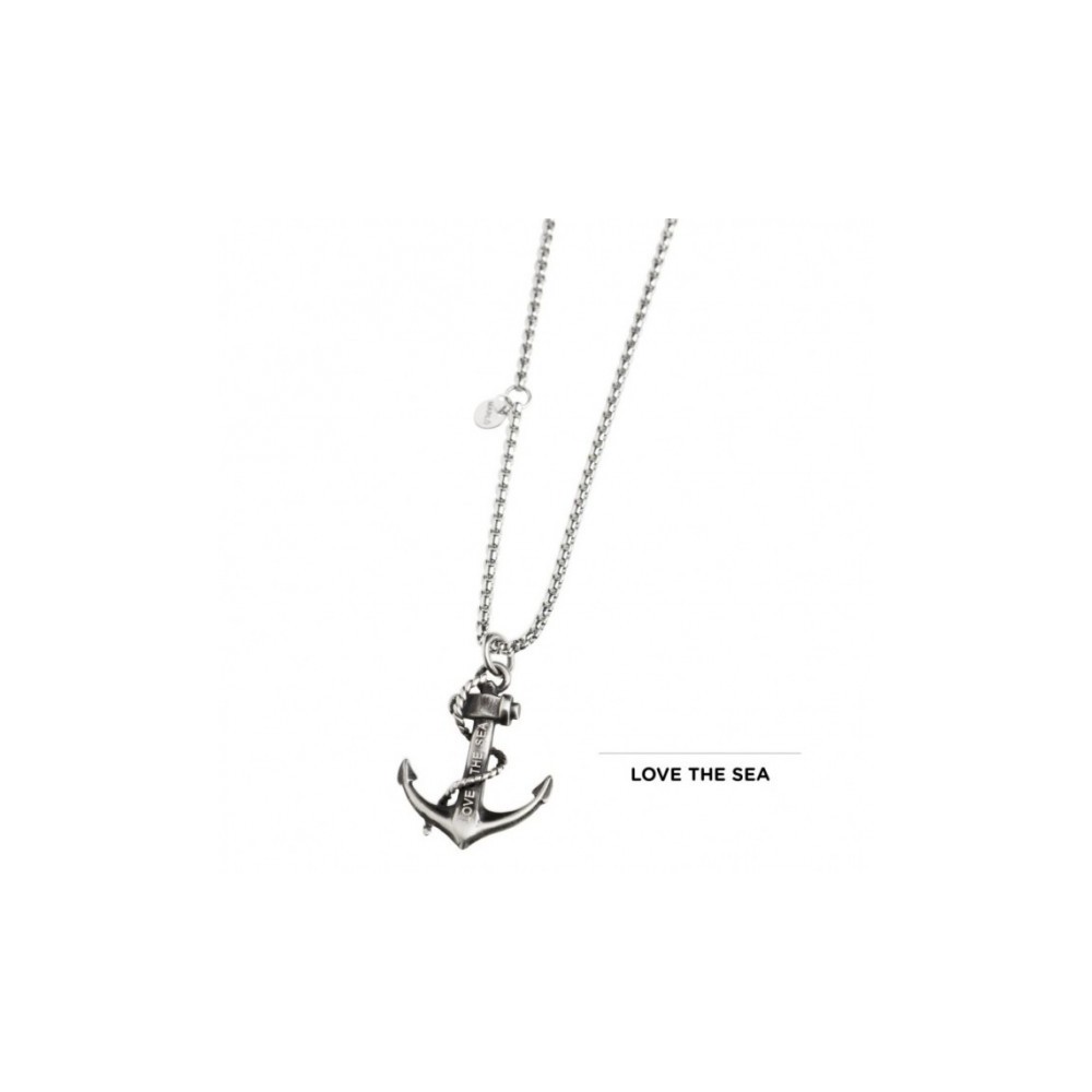 1 - Marlù man necklace 13CO027 anchor in steel Love The Sea